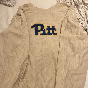 Pitt Oversized Waffle Sweatshirt
